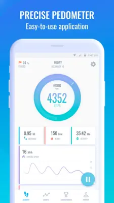 Pedometer android App screenshot 9